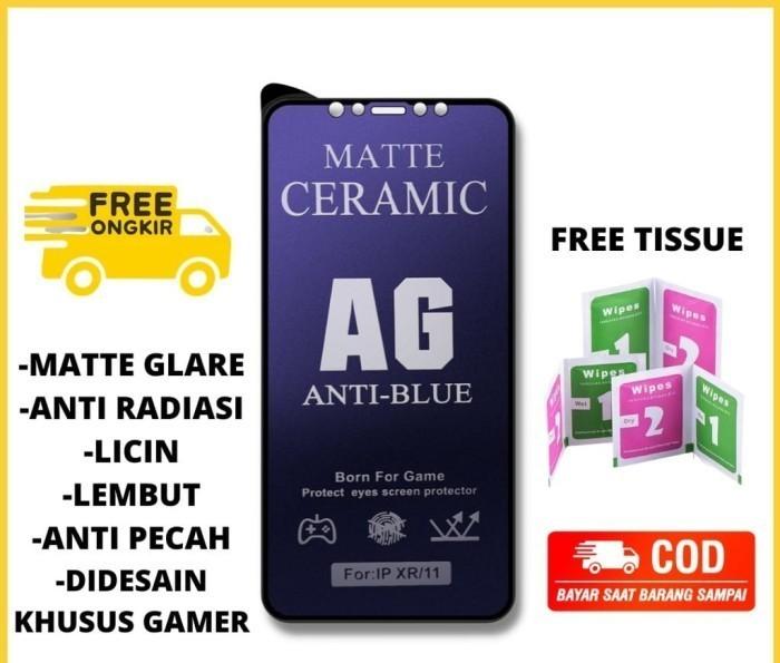 Tempered Glass Ceramic Matte Oppo A3s/c1 a37 Reno f1s f5 f9 f11 pro A3s  c1, NON PACKING