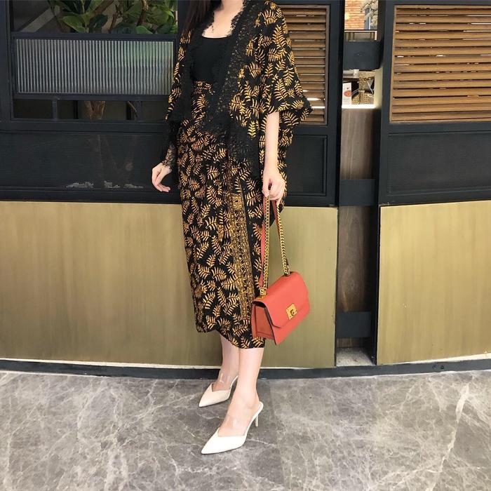 Gambar Ahana set/setelan batik - sogan daun dari LAUSBOUTIQUE undefined Tokopedia