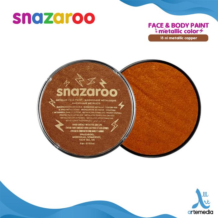 Gambar Cat Muka Snazaroo Face Body Paint 18ml Metallic Color - M COPPER dari Artemedia_NEW undefined Tokopedia