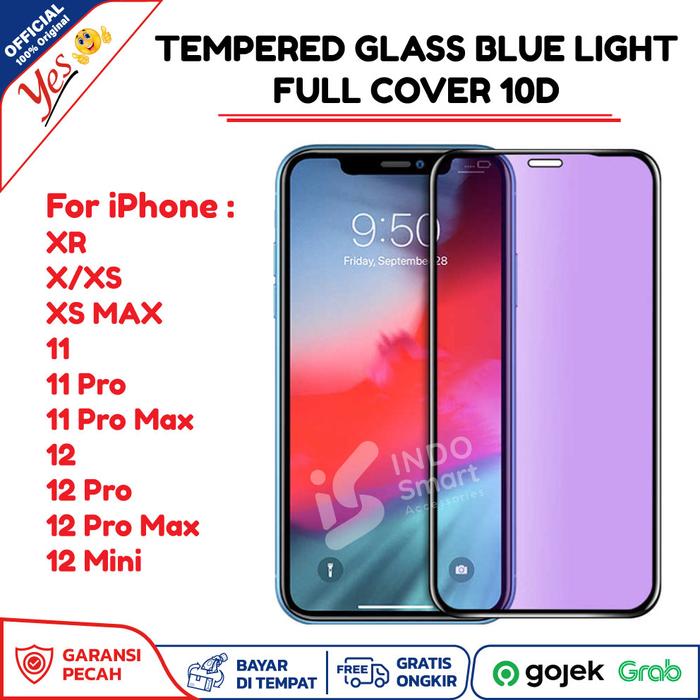 Promo IPHONE XS MAX 11 PRO Anti Gores Blue Light Full Screen