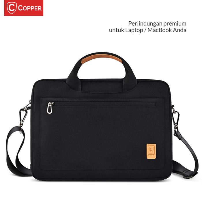 Gambar COPPER Vogue Handbag 14" & 15.6" / Tas Laptop Tenteng Slempang Premium - 14", Abu-abu dari Copper Indonesia undefined Tokopedia