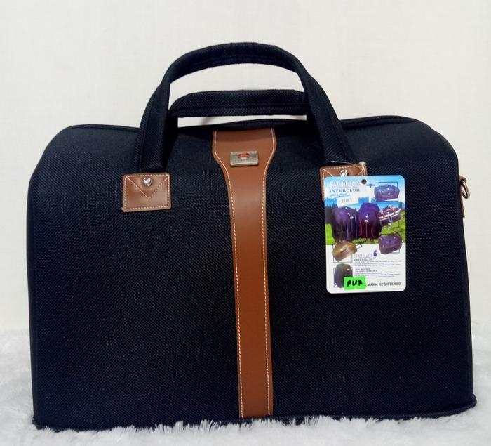 Gambar tas pakaian wanita imut,POLO INTERCLUB 30X20X24 - Hitam dari Koper Polo Original undefined Tokopedia