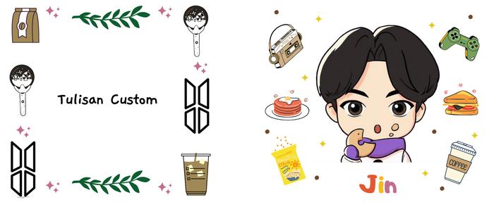 Gambar Hampers BTS / Mug BTS Custom / Hampers K-POP Custom / Kado BTS - Jin dari gifttale.co undefined Tokopedia