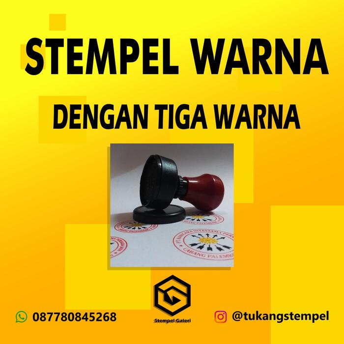 Gambar STEMPEL WARNA BULAT (LINGKARAN) - 3 Warna, 5cm dari Stempel Galeri undefined Tokopedia