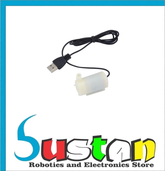 Gambar Water Pump Mini 3-6V Submersible Micro DC Pompa Air Celup for Arduino - Putih dari bustanrobot undefined Tokopedia