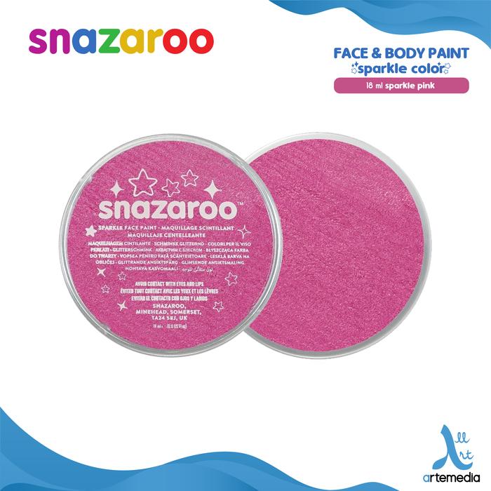Gambar Cat Muka Snazaroo Face Body Paint 18ml Sparkle Color - S PINK dari Artemedia_NEW undefined Tokopedia
