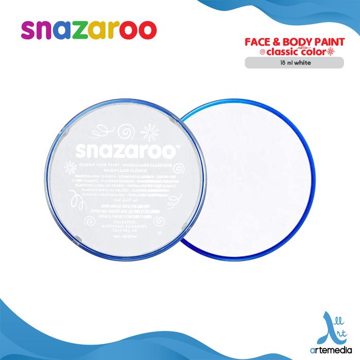 Gambar Cat Muka Snazaroo Face Body Paint 18ml Classic Color - WHITE dari Artemedia_NEW undefined Tokopedia