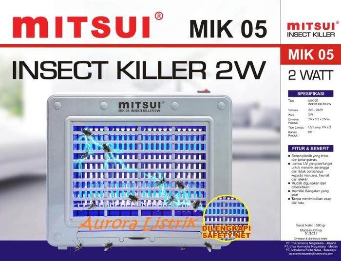 Gambar Lampu Anti Nyamuk / Insect Killer UV 2 / 4 / 8 / 20 Watt MITSUI - 2 Watt dari Aurora Listrik undefined Tokopedia