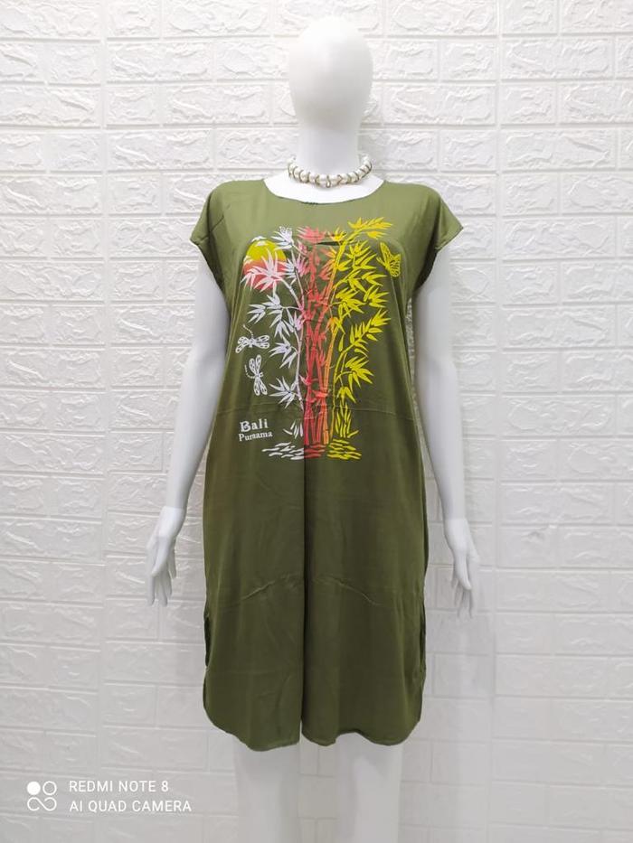 Gambar Daster kaos bambu - Hijau dari shavira grosir undefined Tokopedia