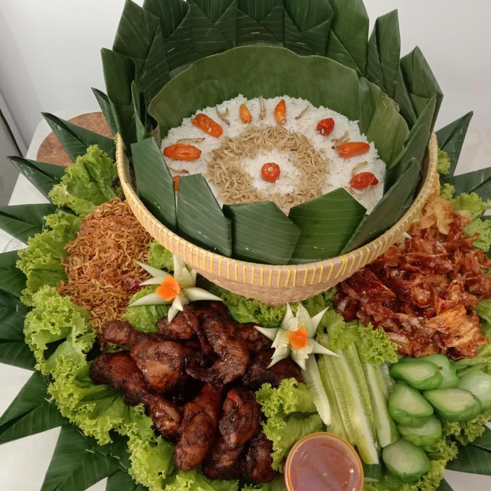 Gambar Nasi Bakul 10 orang Dapur Ciking 6 lauk dari DapurCiking undefined Tokopedia