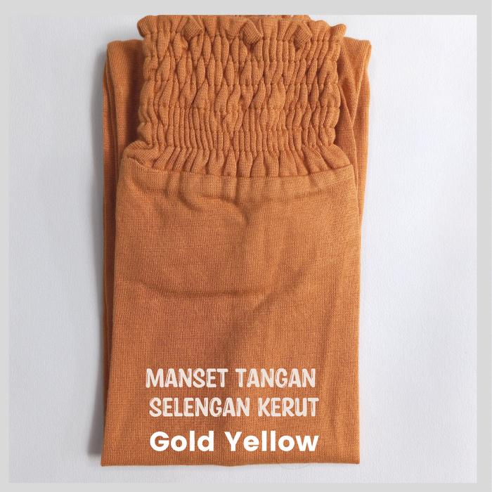 Gambar Manset Tangan Selengan Kerut - Gold Yellow dari House Of Seas undefined Tokopedia