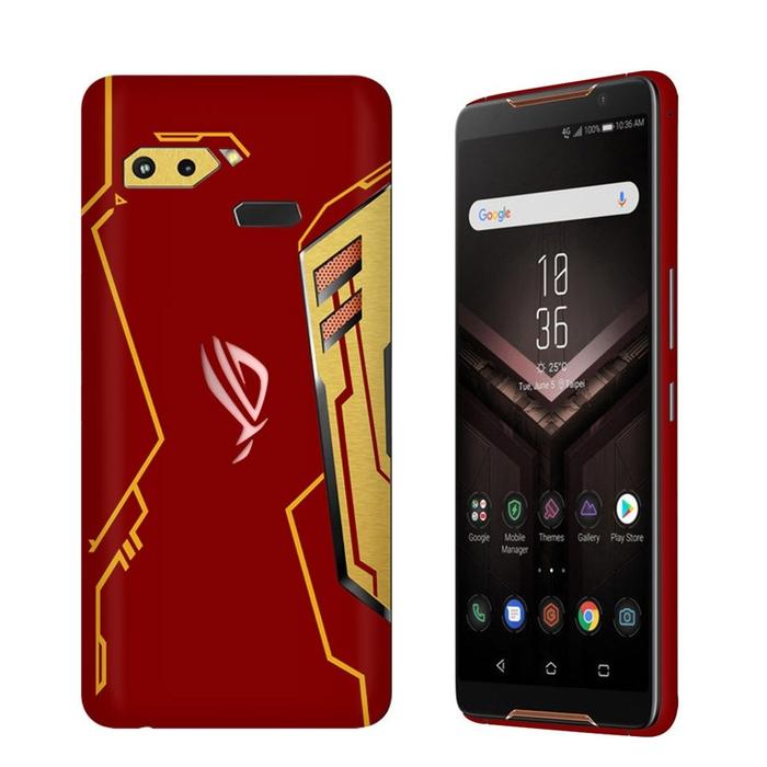 Gambar ASUS ROG Phone 1 Skins / Garskin Premium Protector - 3M Custom - Iron Man, Backside dari MyBronzeStore undefined Tokopedia