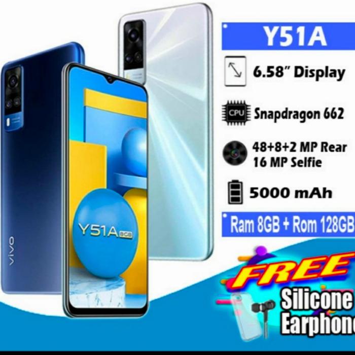 Gambar VIVO Y51A 8/128GB RAM 8GB INTERNAL 128GB GRS RESMI NEW SEGEL-Crystal - Crystal dari J Store Cell undefined Tokopedia