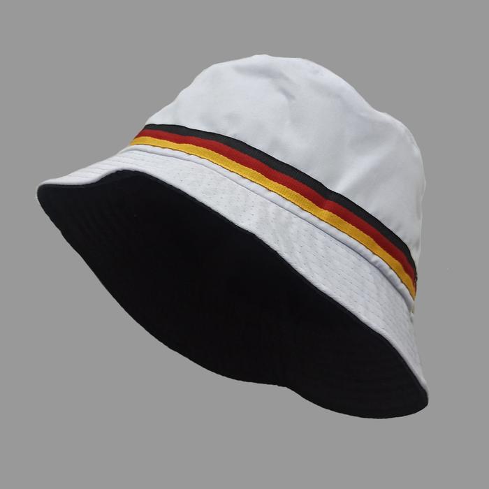 Gambar Topi Bucket Hat BucketHat Mancing KPOP Putih List Bendera Jerman Germa - Putih JERMAN dari Cloutfitstore undefined Tokopedia