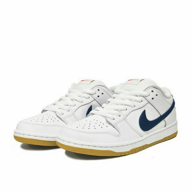 orange white nike dunk