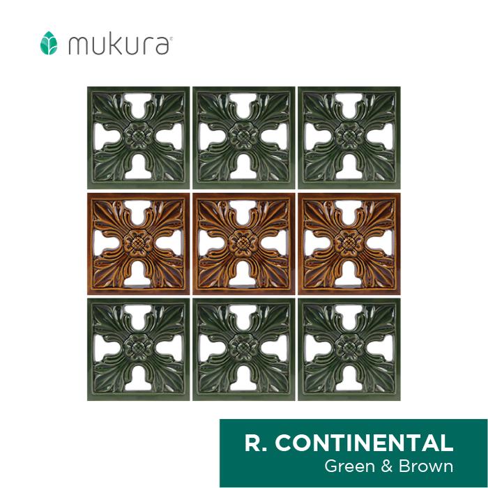 Gambar Roster Keramik Mukura / Lubang Angin / Loster Continental 20x20cm - Green dari Roster Granit Mukura undefined Tokopedia