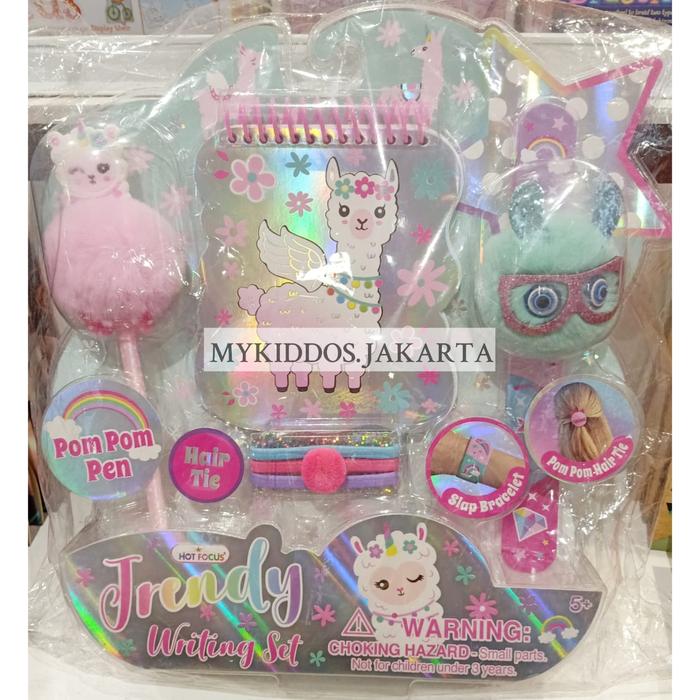 Gambar Hot Focus : Trendy Writing Set + Pom Pom Pen / Paket Alat Tulis Anak - Llama dari mykiddos.jakarta undefined Tokopedia