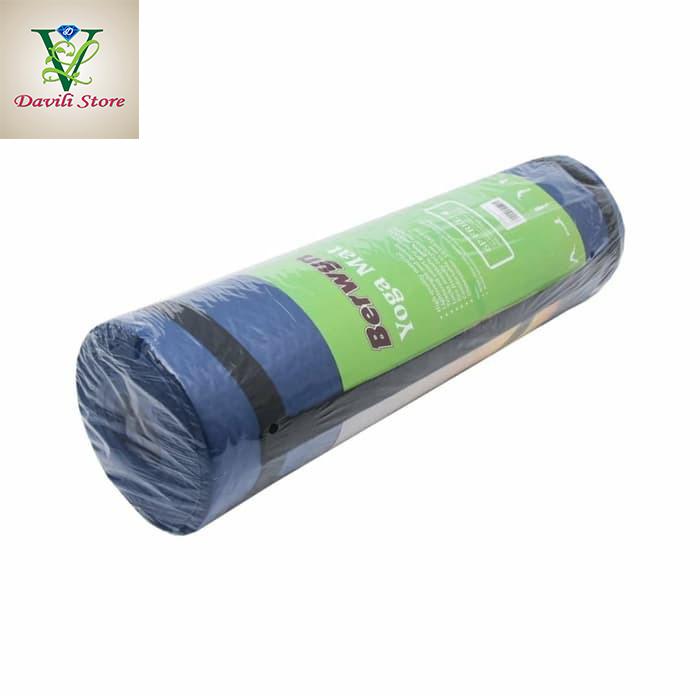Gambar BERWYN EXERCISE MAT NBR 183 x 61 x 1 CM MATRAS YOGA PILATES FITNESS - - Biru dari Davili Store undefined Tokopedia