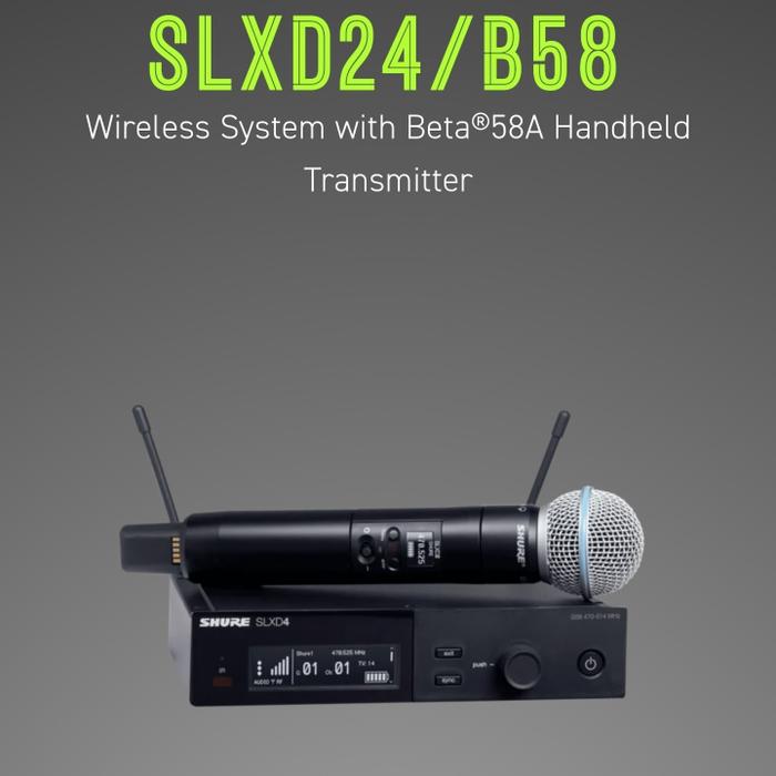 Gambar Shure SLXD 24/BETA 58 Wireless Microphone System dari Jayakarta Multi Suara undefined Tokopedia