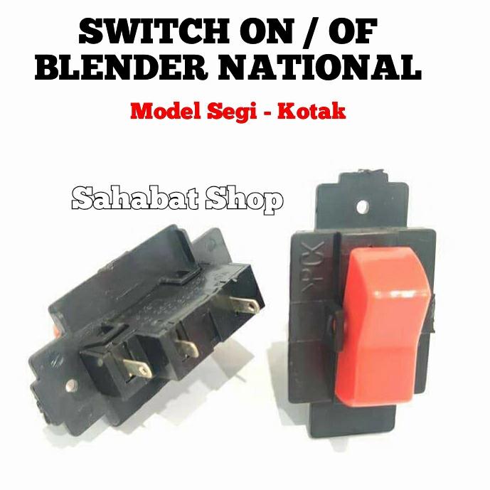 Gambar SWITCH SAKLAR ON OF / TOMBOL MERAH SEGI KOTAK BLENDER NATIONAL dari Sahabat ShopTP undefined Tokopedia