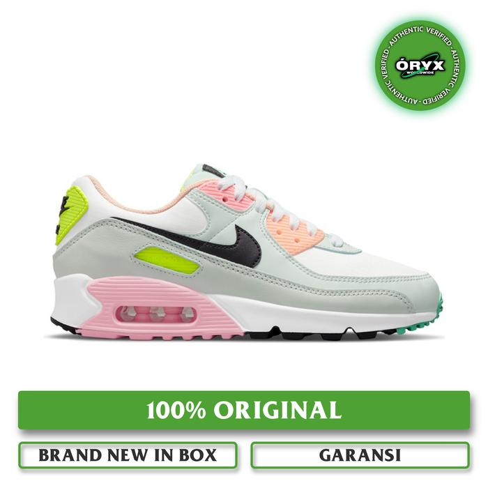 nike air max 90 white volt green glow