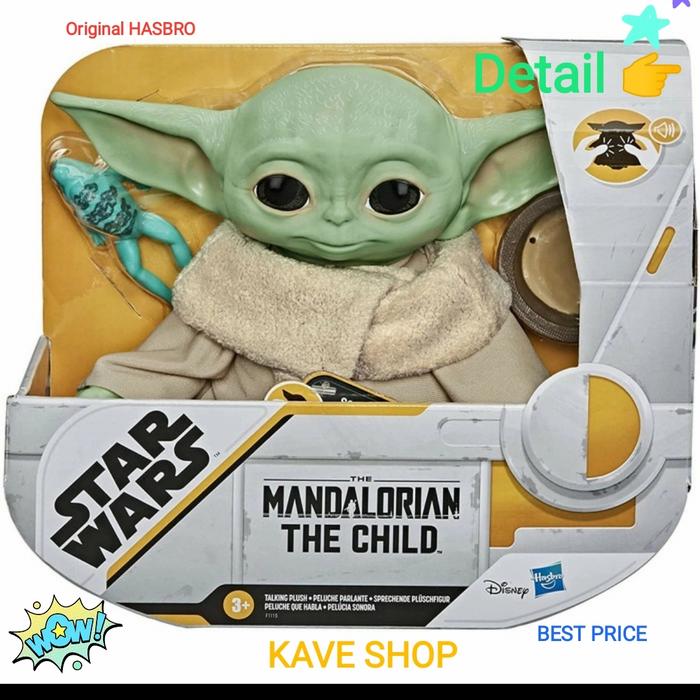 Gambar The Mandalorian The Child : Baby Yoda Talking Plush Toy - HASBRO dari Kave.Shop undefined Tokopedia