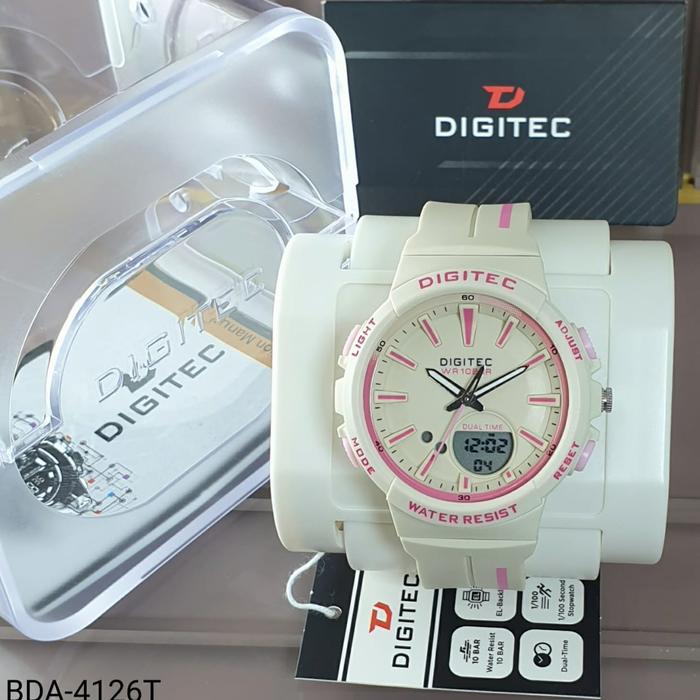 Gambar Jam tangan wanita original Digitec 2126 DG 4126 garansi resmi - Putih Pink dari Formosa Acc_NEW undefined Tokopedia