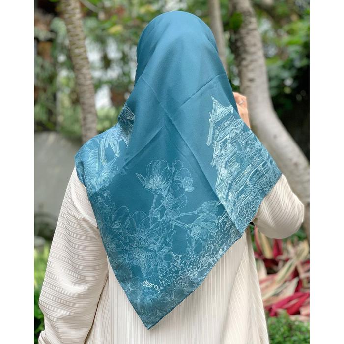 Gambar HIJAB MOTIF NAKANO SERIES TERBARU BY DEENAY ORIGINAL - STEEL BLUE dari Skyshophijab undefined Tokopedia