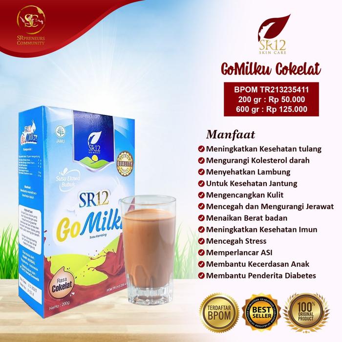 Gambar Susu Coklat/Susu Kambing/Susu Bubuk/Go Milku SR12 - 600gr dari SR12Madiun06 undefined Tokopedia