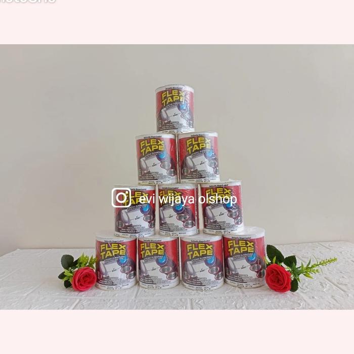 Gambar flex tape / solasi ajaib / lakban anti bocor / lakban / lakban putih dari Toko Evi wijaya olshop undefined Tokopedia