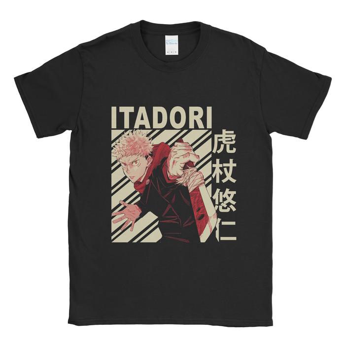 Gambar Baju Kaos Jujutsu Kaisen Yuji Itadori Japan - XXXL, Hijau dari Popless Clothing undefined Tokopedia