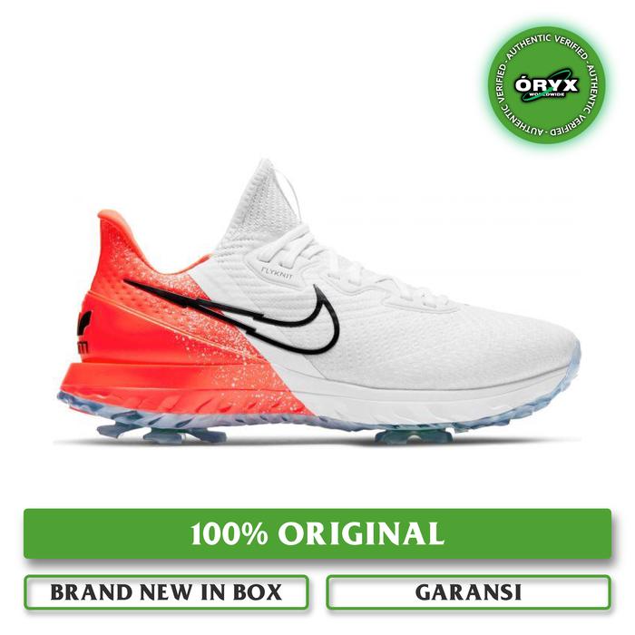 Nike Golf Air Zoom Infinity Tour White Infrared 23 Volt Black