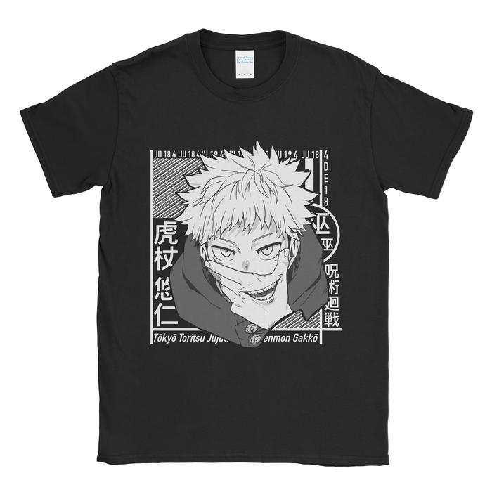 Gambar Baju Kaos Jujutsu Kaisen Pose - L, Navy dari Popless Clothing undefined Tokopedia