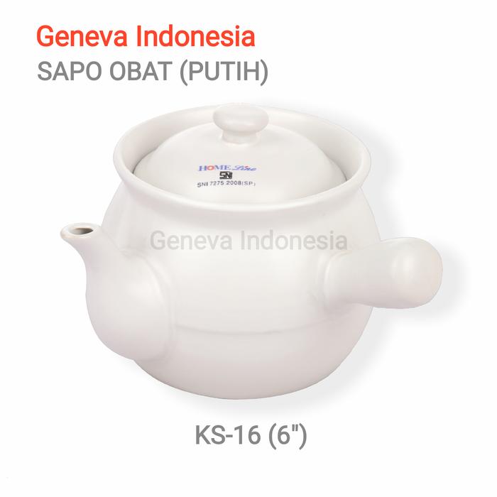Gambar Panci Sapo Obat Keramik Untuk Ramuan Herbal KS-16 Homeline - Hitam dari Geneva Indonesia undefined 3 Tokopedia