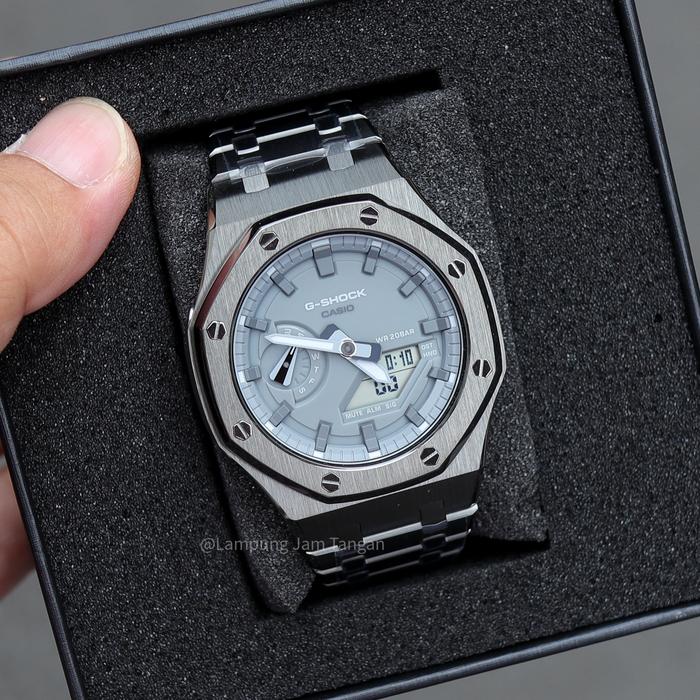Jual G-Shock GA-2110 Custom Grey Kota Bandar Lampung Lampung
