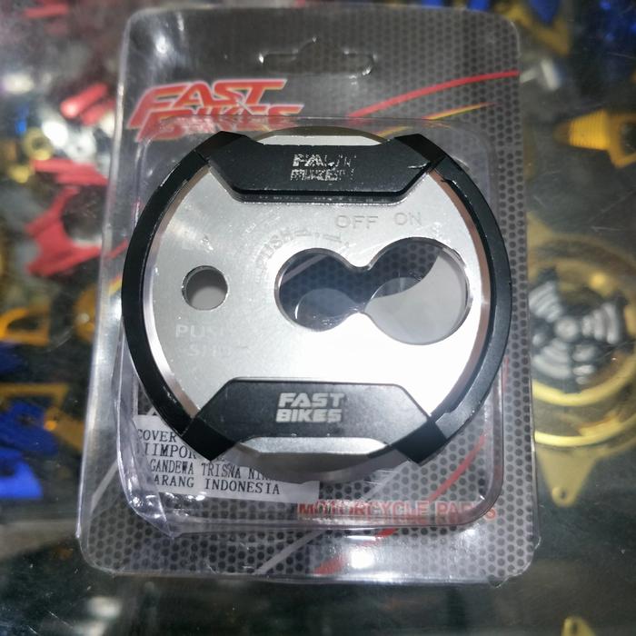 Gambar COVER KUNCI KONTAK CNC FASTBIKES NMAX155 OLD XEON YAMAHA MATIC INJEKSi - Silver dari Infinity Automotive undefined Tokopedia