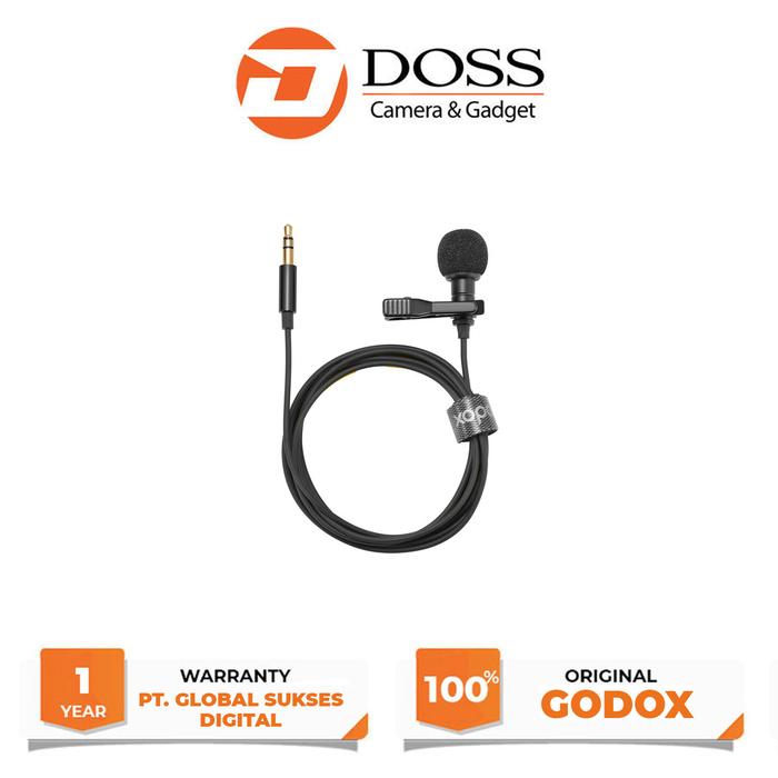 Gambar Godox LMS-12A AX-AXL Omnidirectional Lavalier Microphone-Godox LMS-12A - LMS 12A-AX dari DOSS Camera & Gadget undefined Tokopedia