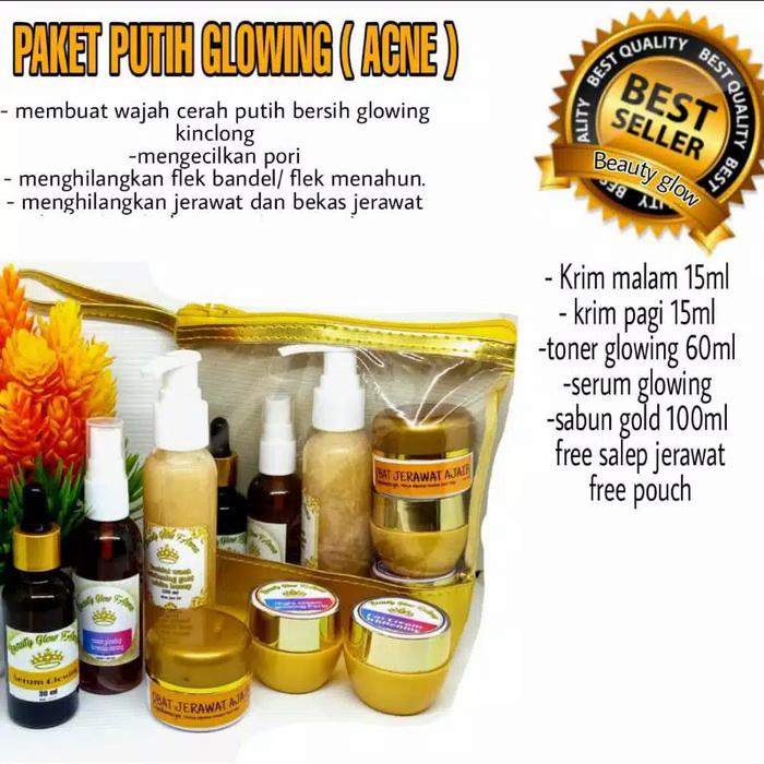 Gambar beauty glow farma paket Putih glowing dan acne - ACNE GLOWING dari beauty glow Farma skincare undefined Tokopedia