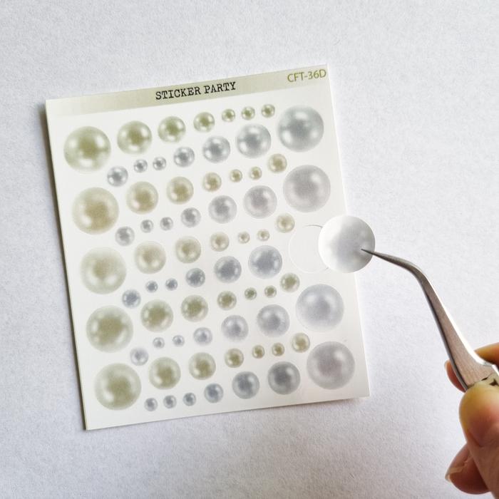 Gambar Sticker Party Stiker Bubble Mutiara Satin Pearl Polaroid Deco CFT36 - CFT36D dari Sticker Party undefined Tokopedia