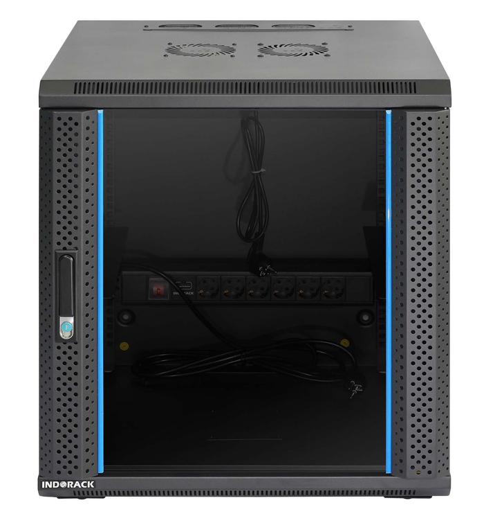 Gambar WIR5512S-19" WALLMOUNT RACK 12U DEPTH 550MM SINGLE DOOR MERK INDORACK dari INDORACK KABINET RACK undefined Tokopedia