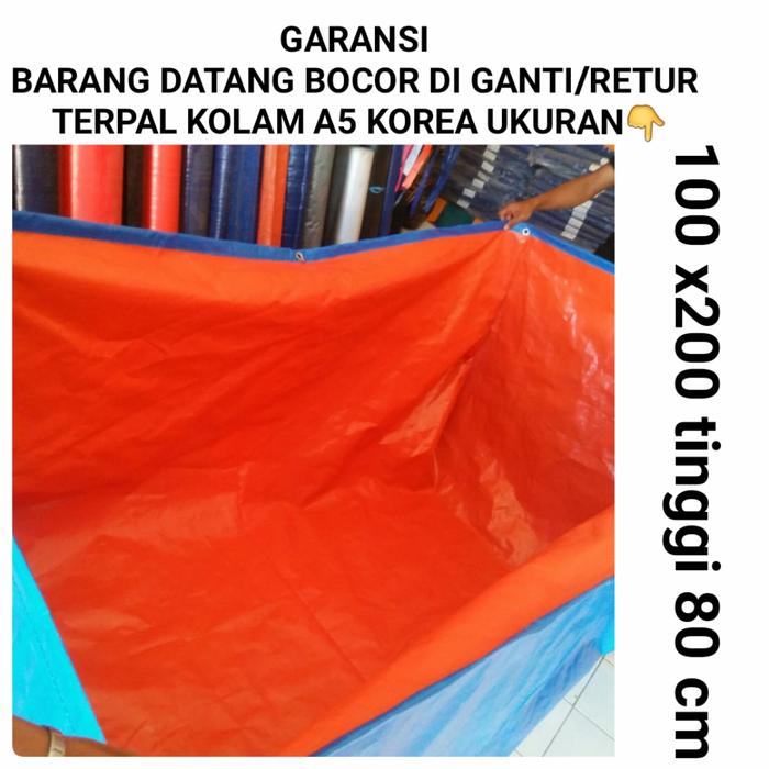 Gambar KOLAM TERPL A5 UKURAN 1X2 METER TINGGI 80 CM dari terpal murah undefined Tokopedia
