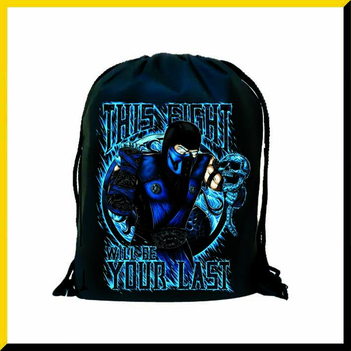 Gambar Stringbag Tas Serut Ransel Anime Backpack Tahan Air Mortal Kombat Sub - Sub Zero dari Raja Stringbag undefined Tokopedia