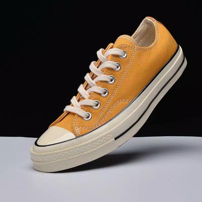 Gambar Sepatu Kanvas Pria Wanita Nyaman Termurah Sneakers Pria Cowok Skate - Kuning, 35 dari Navi Str undefined Tokopedia