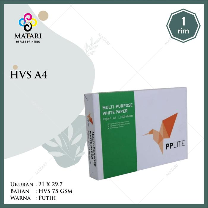 Gambar Kertas Print HVS A4 F4/Folio PP LITE 70gr 75gr 70gsm 75gsm - PP Lite, A4 dari Matari Bandung Kota Bandung Tokopedia