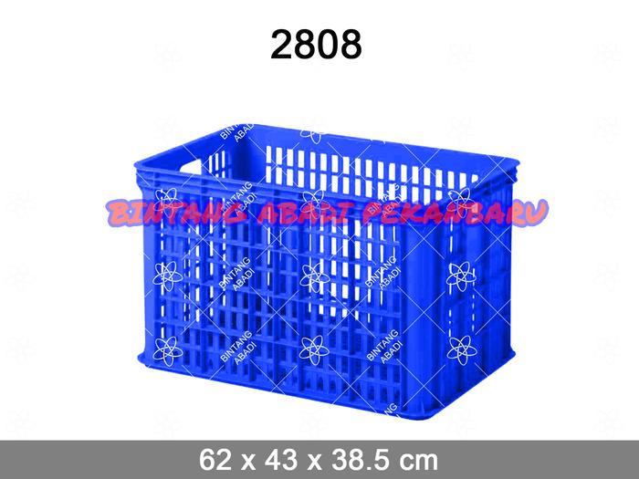 Jual 2808 KERANJANG PLASTIK KONTAINER INDUSTRI RABBIT - Merah - Kota ...