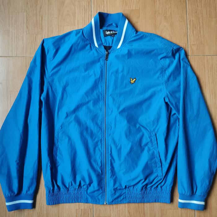 Gambar Lyle & Scott blue bomber jacket (XL) dari SecondByKid undefined Tokopedia