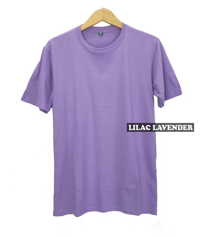 Gambar Kaos Polos Warna Lilac Original Cotton Combed 30s Unisex Pria Wanita - Ungu, S dari SIPOLOSSS undefined Tokopedia