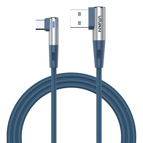 Gambar kabel data type-c Vivan BWC100 Datacable Black+Silver - BWC100S - GREY dari Seruni Comp Official Store undefined Tokopedia