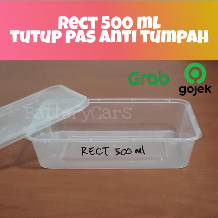 Gambar Thinwall Rect 500 ml | Kotak Makan Plastik Persegi Panjang Rectangle dari PlasticWorld undefined Tokopedia