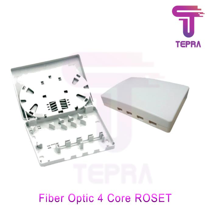 Gambar Fiber Optic 4 Core Roset Kosongan|Roset FO 4 Core|FTTH Roset - KOSONG dari Teprastore undefined Tokopedia
